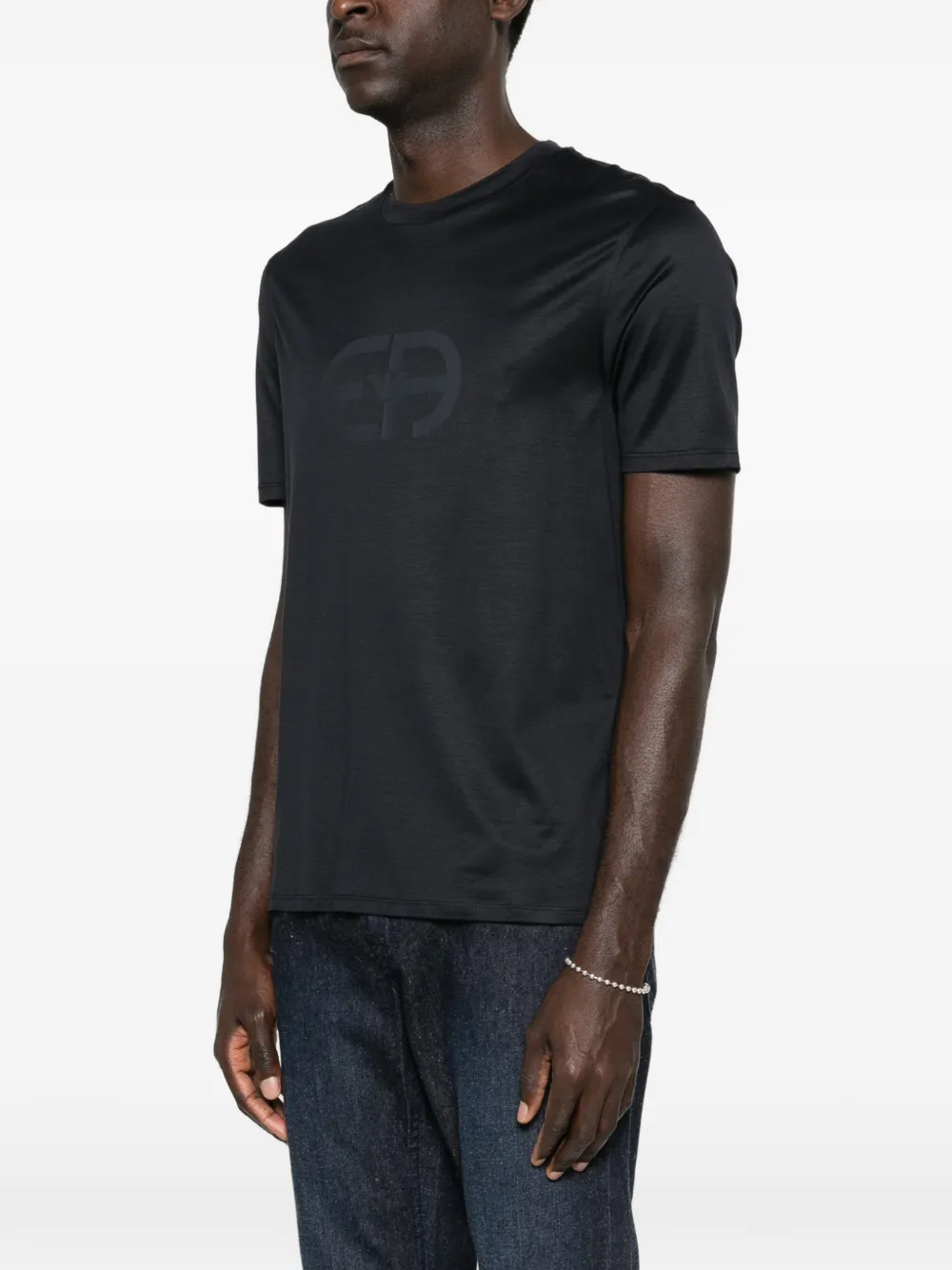 Emporio Armani T-shirt met logodetail Zwart