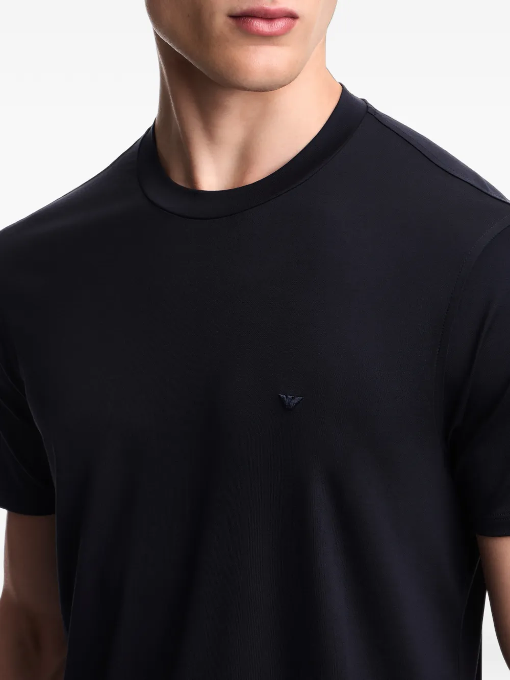 Emporio Armani Slim Fit T-shirts in Black, view 5