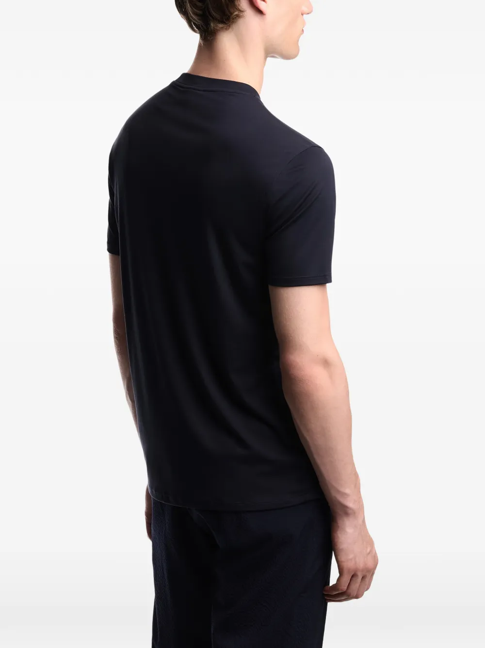Emporio Armani Slim Fit T-shirts in Black, view 4