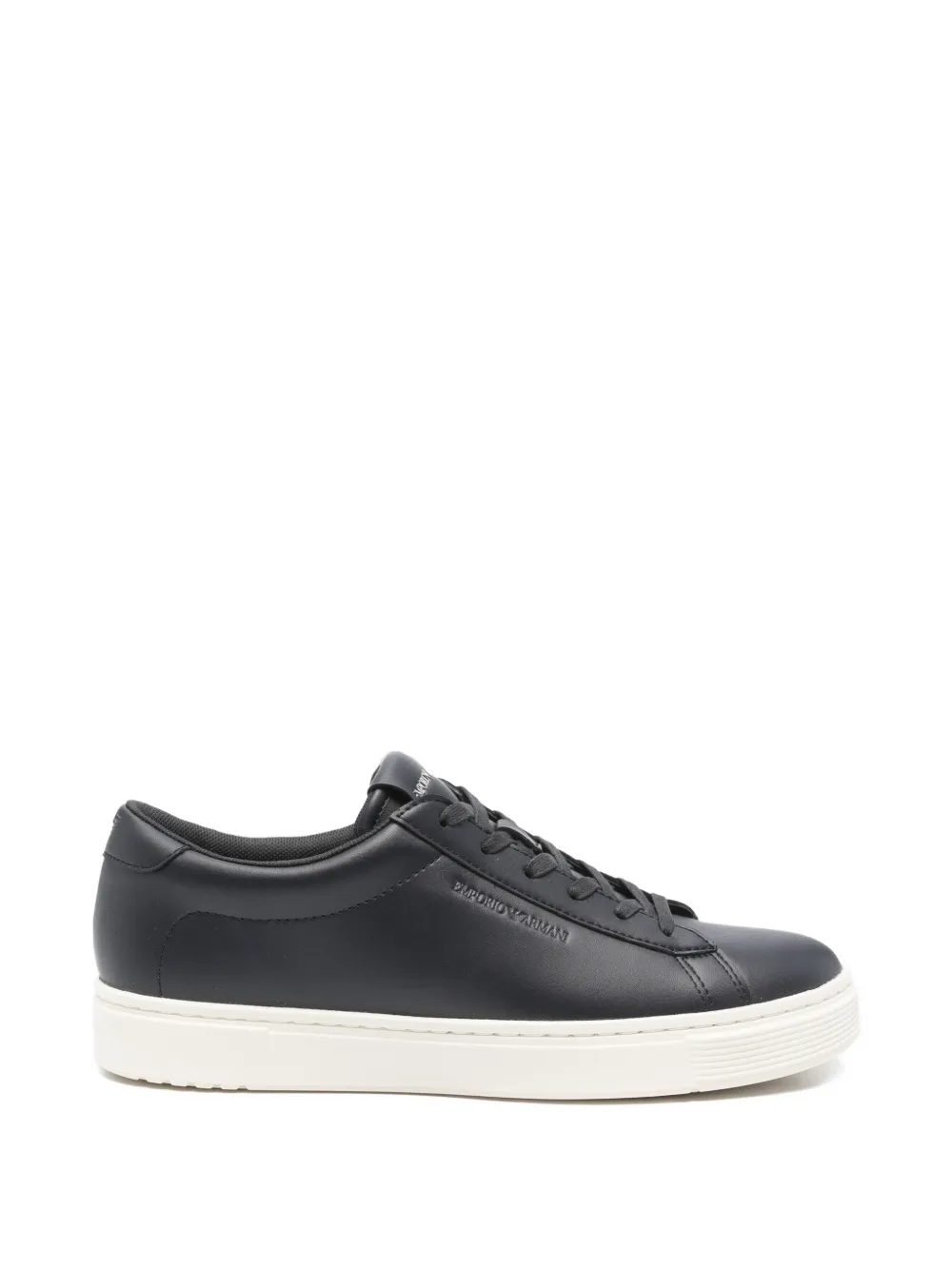Emporio Armani lace-up sneakers Blauw
