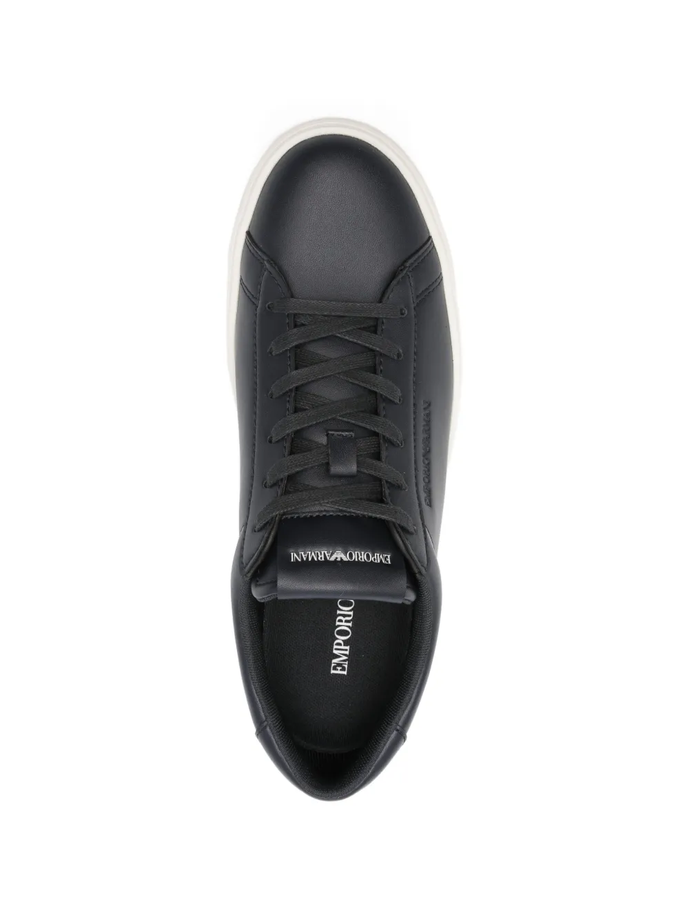 Emporio Armani lace-up sneakers Blauw