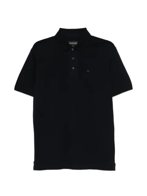 Emporio Armani playera tipo polo manga corta con placa del logo