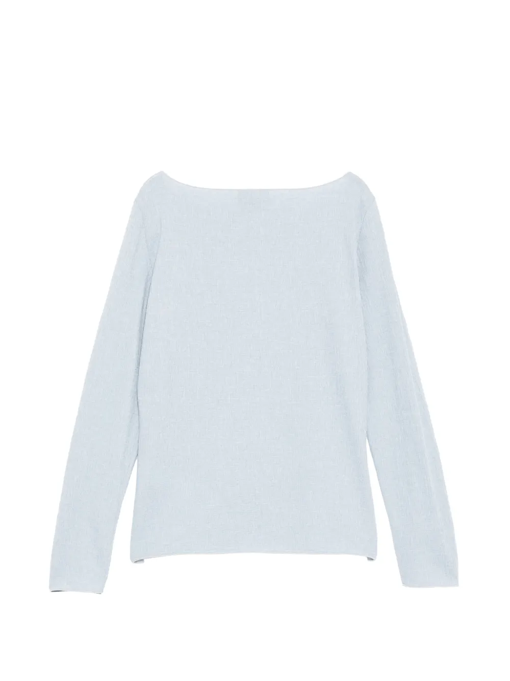  Emporio Armani Textured Knit Top - Blue 