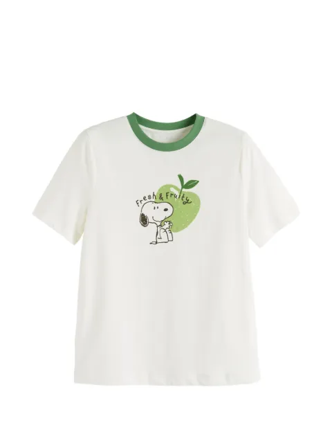 Chinti & Parker Snoopy Apple graphic T-shirt