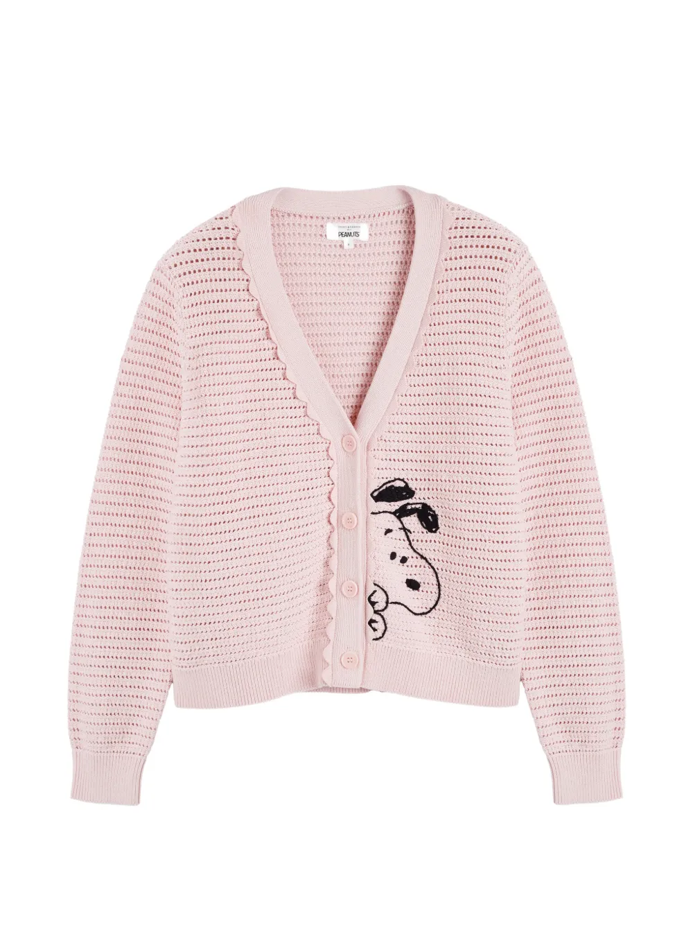 Chinti & Parker Snoopy crochet cotton cardigan