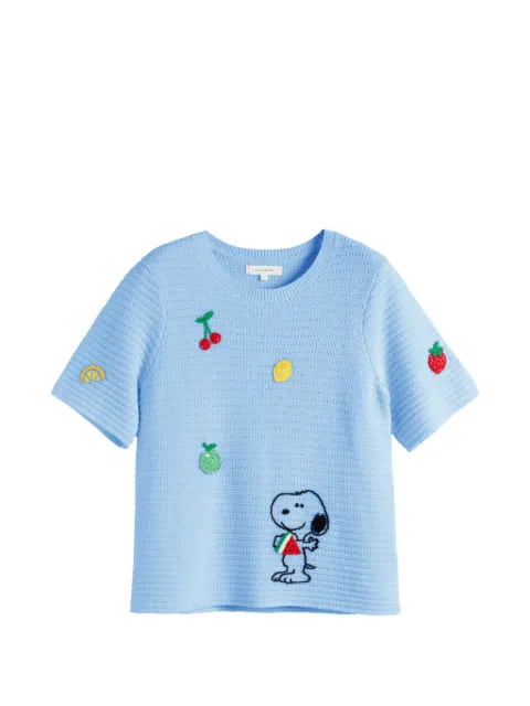Chinti & Parker Camiseta Snoopy de crochê