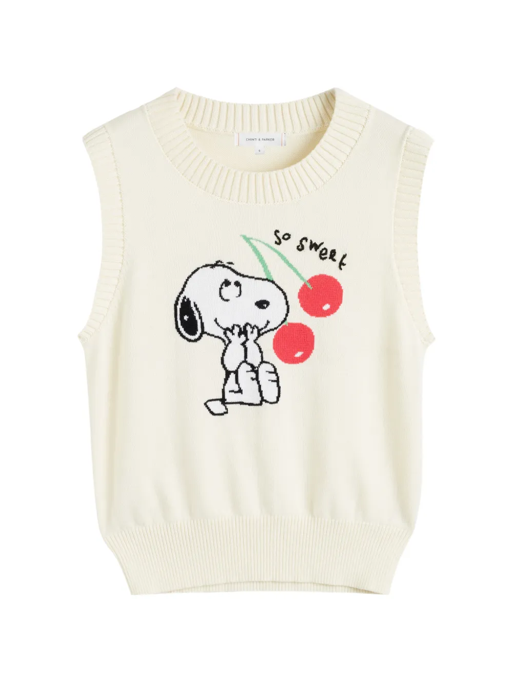 Chinti & Parker Snoopy sleeveless cotton tank top