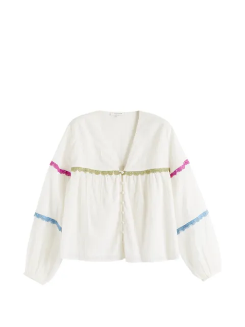 Chinti & Parker rainbow scallop blouse