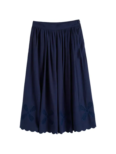 Chinti & Parker falda midi con bordado