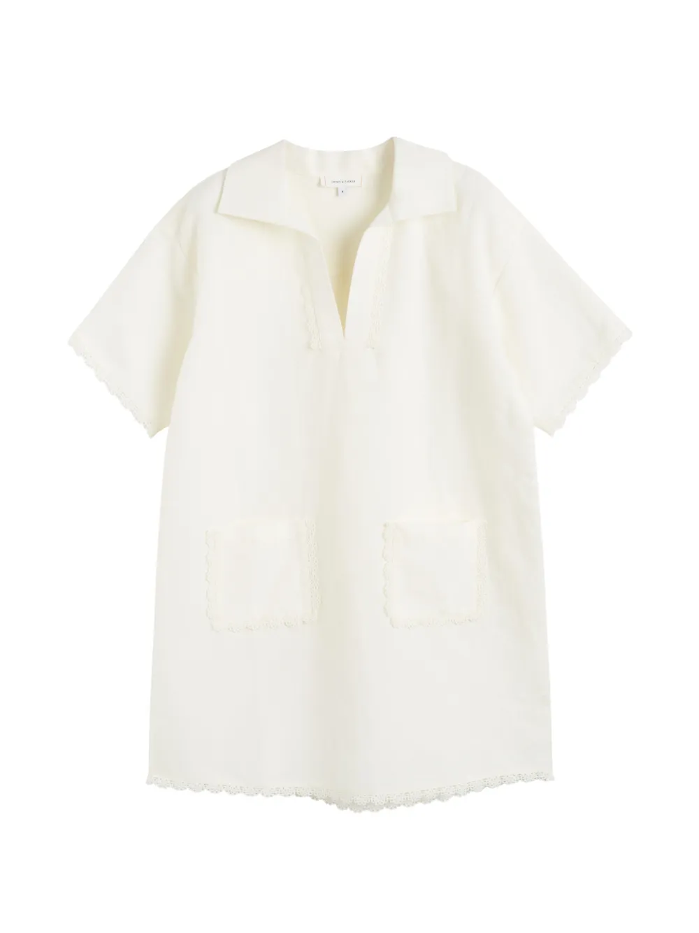 Chinti & Parker scallop-trim mini dress