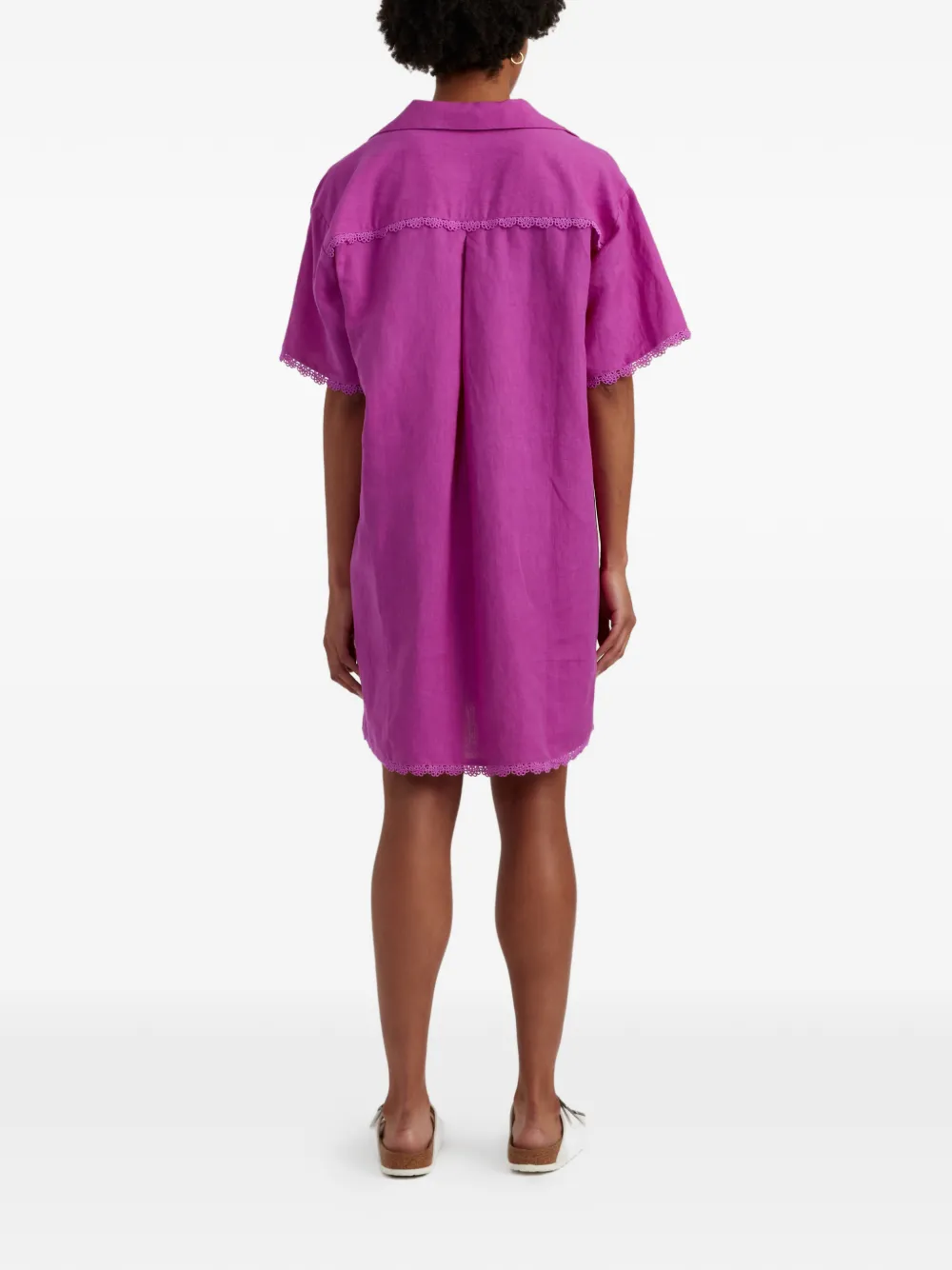 Chinti & Parker Mini-jurk met korte mouwen Paars