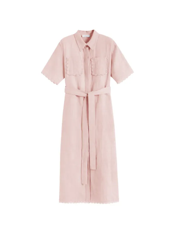 pink parker dress Parker Dress in Pink Sand Louise New York