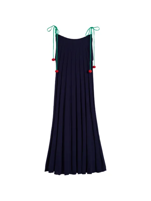 Chinti & Parker vestido midi con cerezas estampadas