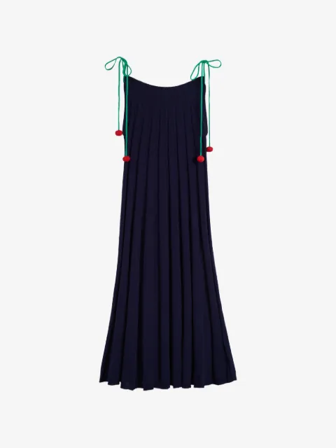 Chinti & Parker cherry straps midi dress