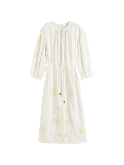 Chinti & Parker vestido midi bordado
