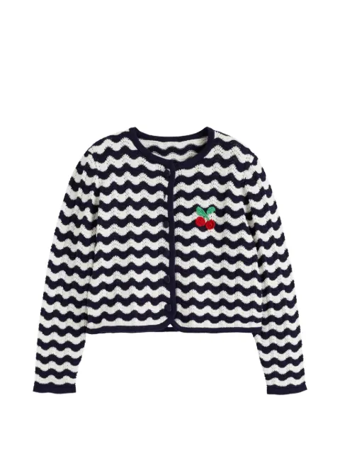 Chinti & Parker Cardigan de crochê com cereja