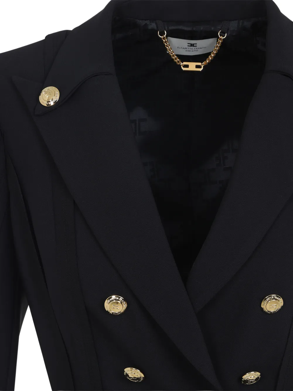  Elisabetta Franchi Button Double-breasted Jacket - Blue 