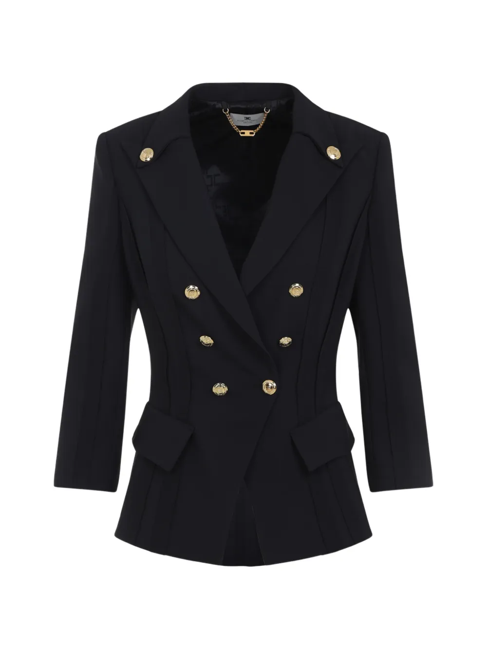 Elisabetta Franchi button double-breasted jacket - Nero