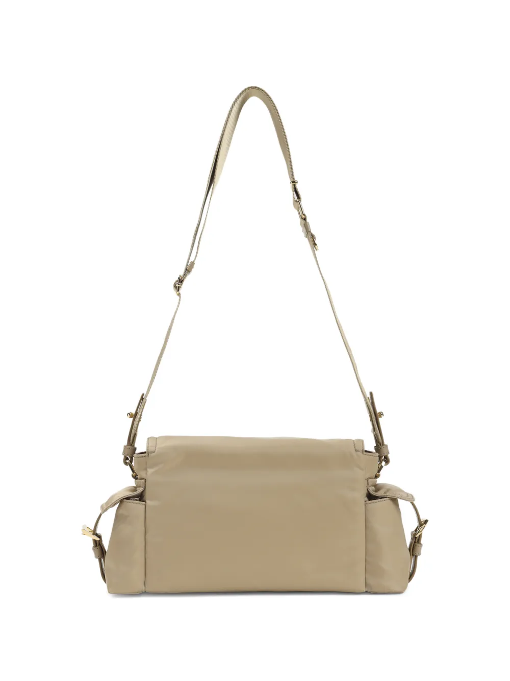 Prada Crossbodytas met gespsluiting Beige