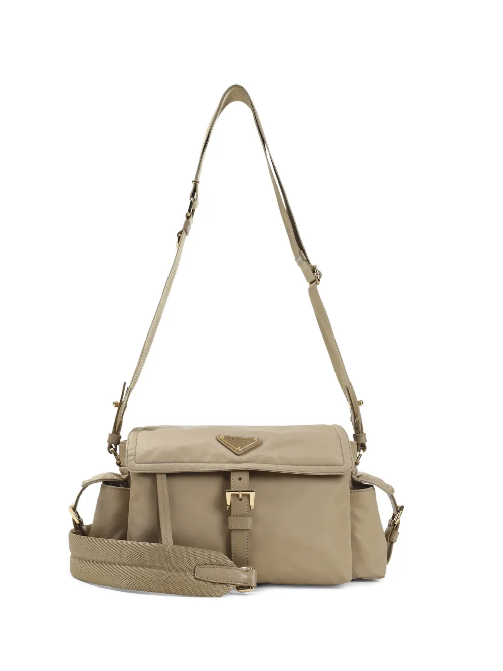 Prada buckle-fastening cross body bag - Toni neutri