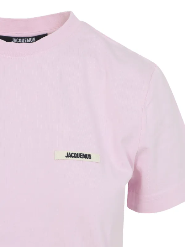 Jacquemus The Gros Grain short-sleeve T-shirt | Pink | FARFETCH ID