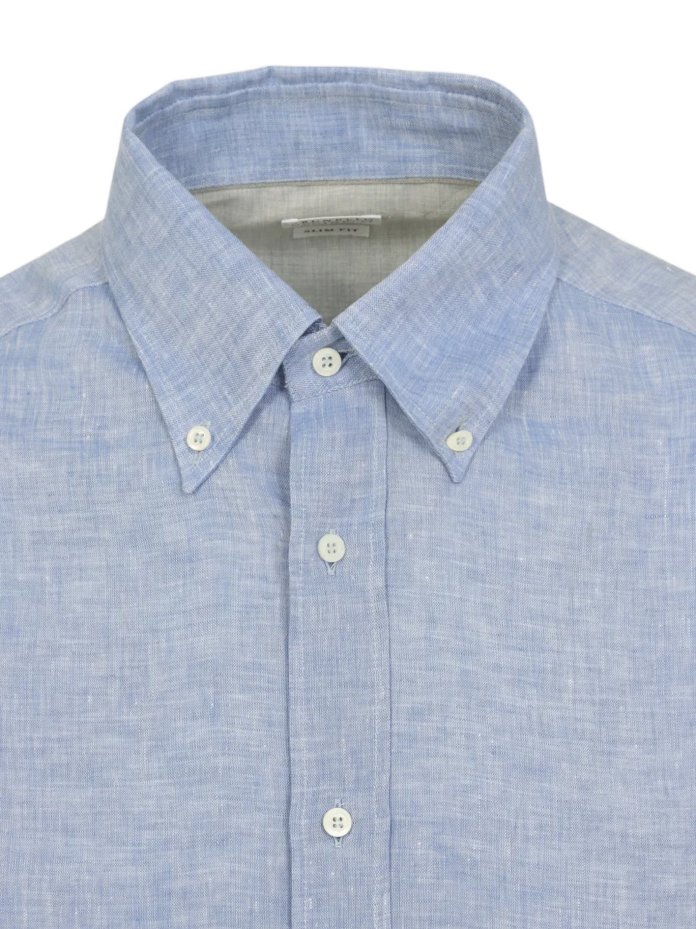 Brunello Cucinelli button-fastening Shirt | Blue | FARFETCH AO