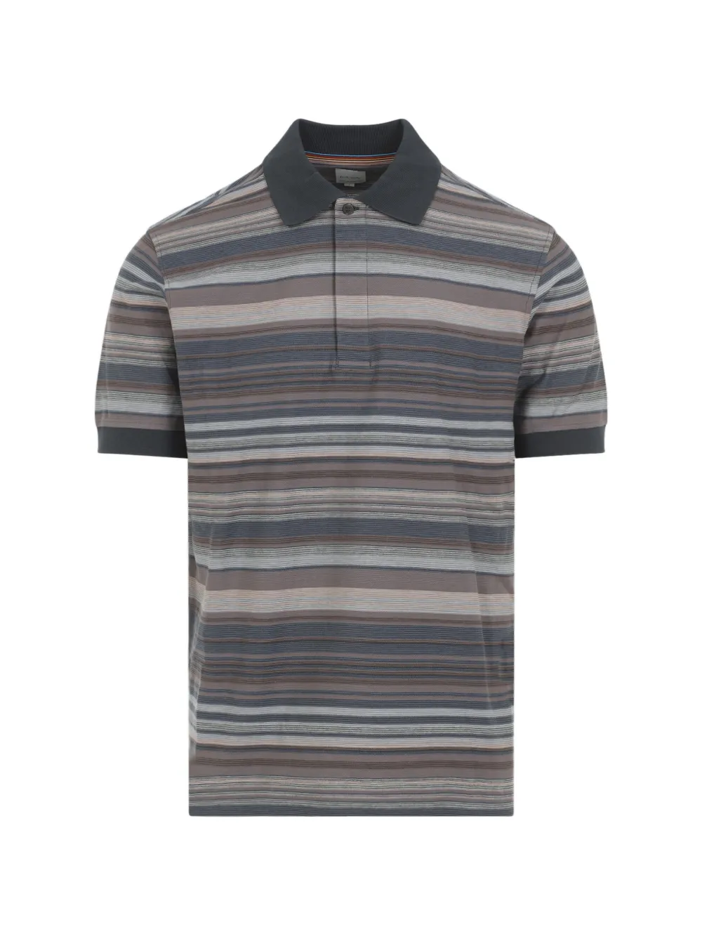 Paul Smith striped short-sleeve polo shirt - Grigio