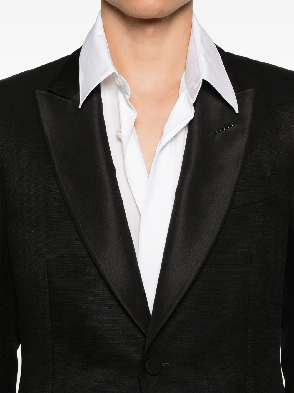 TOM FORD Dyllan blazer met paspelzak Zwart