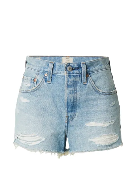 Levi's 501 Original distressed frayed-hem shorts