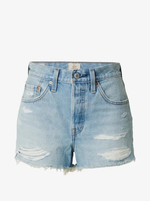 Levi's 501 Original distressed frayed-hem shorts
