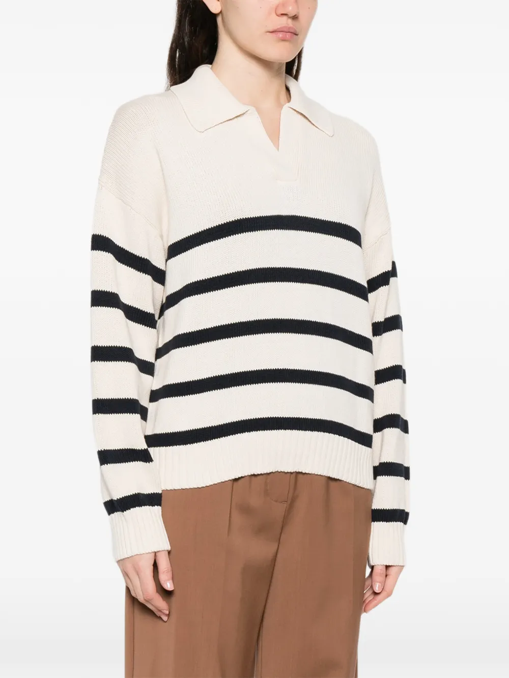  Weekend Max Mara Long-sleeve Striped Sweater - Neutrals 