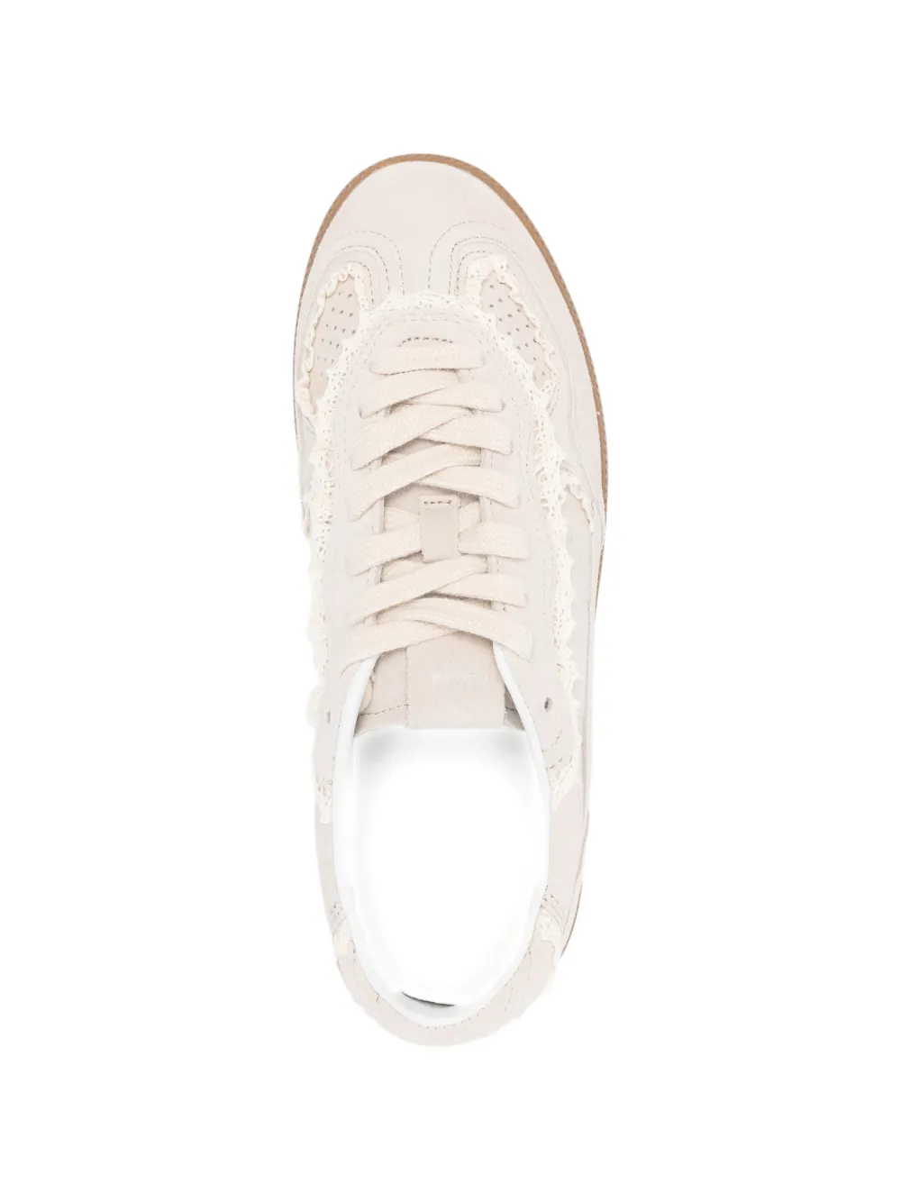 ALOHAS Tb.490 crochet-trim sneakers Beige