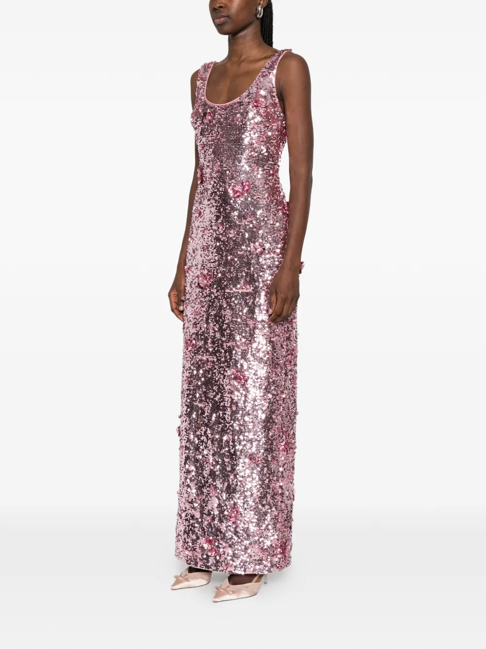  Simkhai Sequin-embellishment Maxi Dress - Pink 