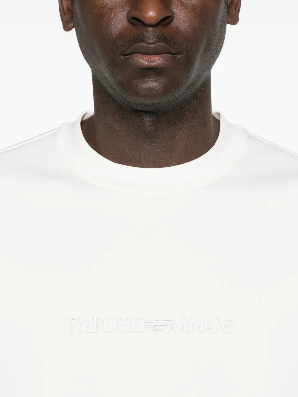 Emporio Armani Sweater met logo Beige