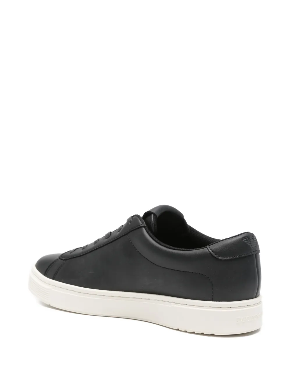 Emporio Armani lace-up sneakers Zwart