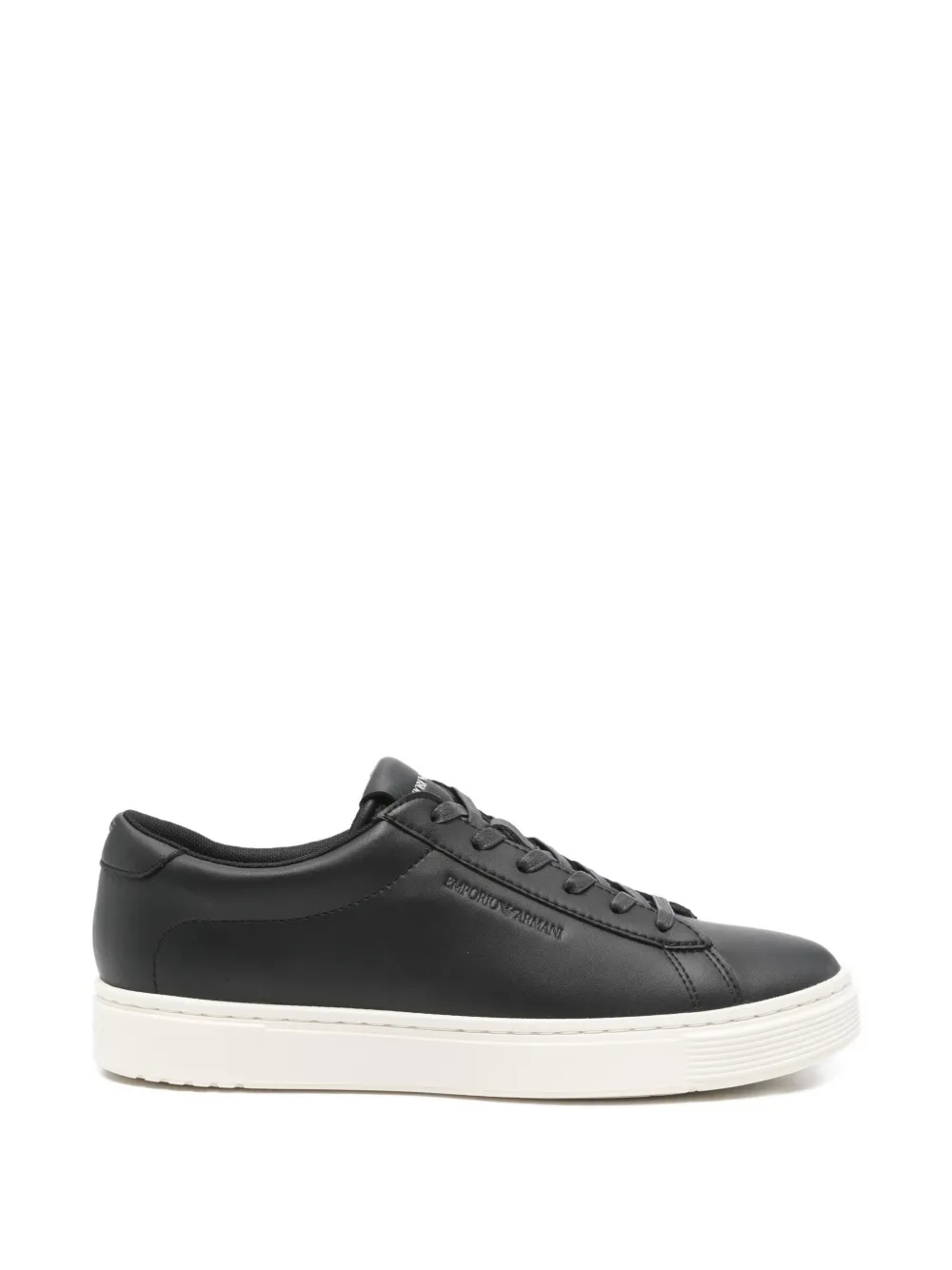 Emporio Armani lace-up sneakers Zwart