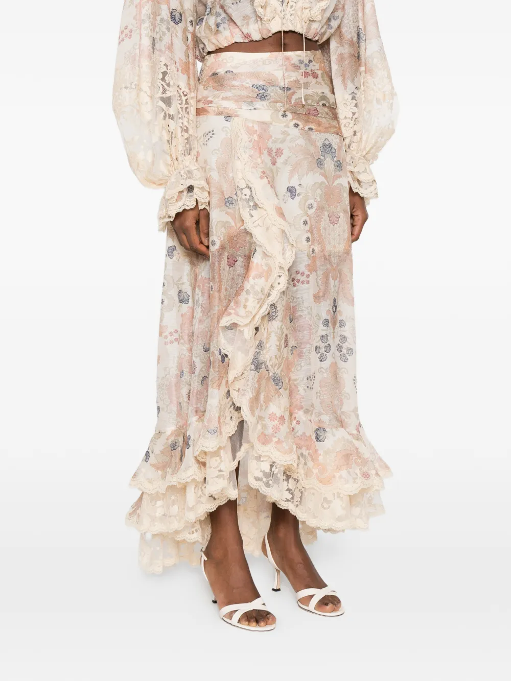 Rebellion Ruffled Midi Skirt