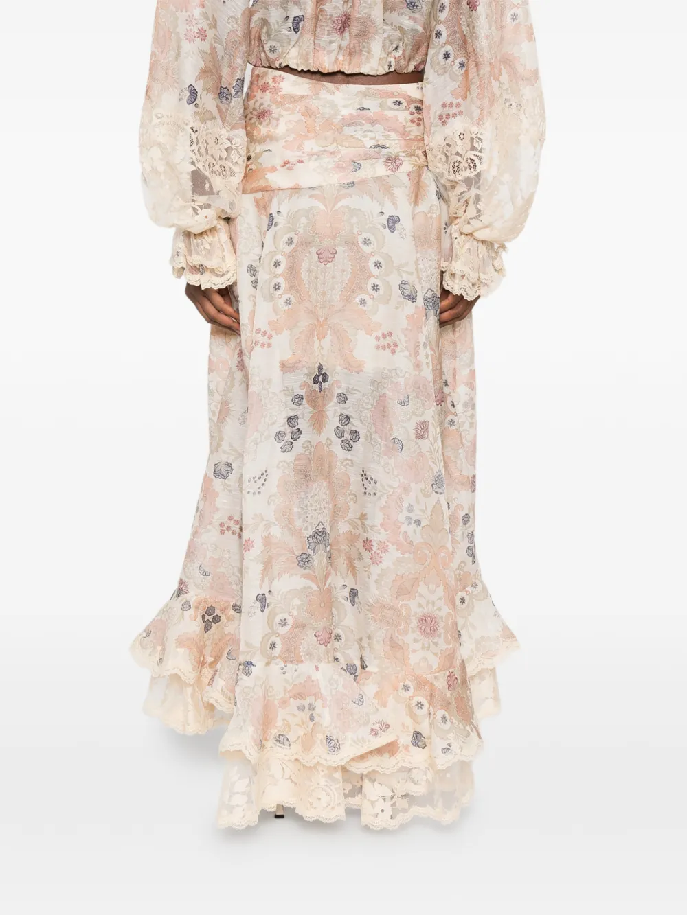 Rebellion Ruffled Midi Skirt