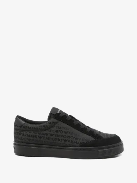 Emporio Armani baskets à logo imprimé