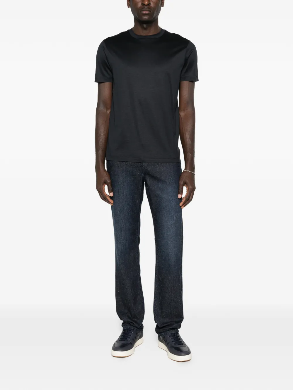 Emporio Armani T-shirt met ronde hals Blauw