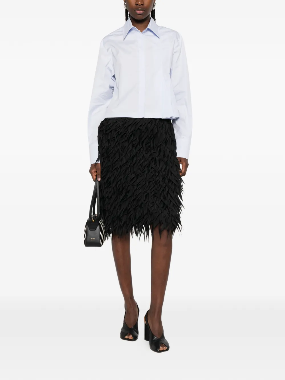  Sportmax Pleated-front Shirt - Blue 