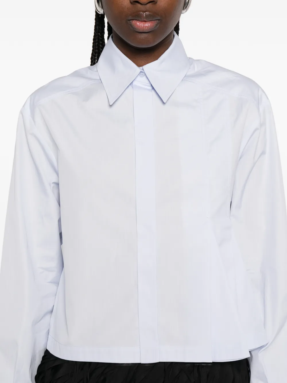 Sportmax Blouse met geplooide voorkant Blauw