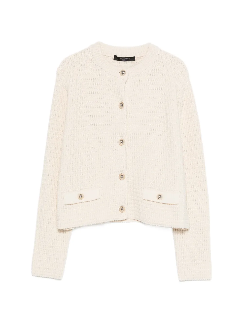 Weekend Max Mara front-pocket buttoned cardigan - Toni neutri