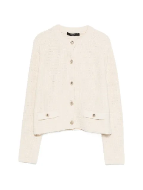 Weekend Max Mara cárdigan con botones y bolsillo en la parte delantera