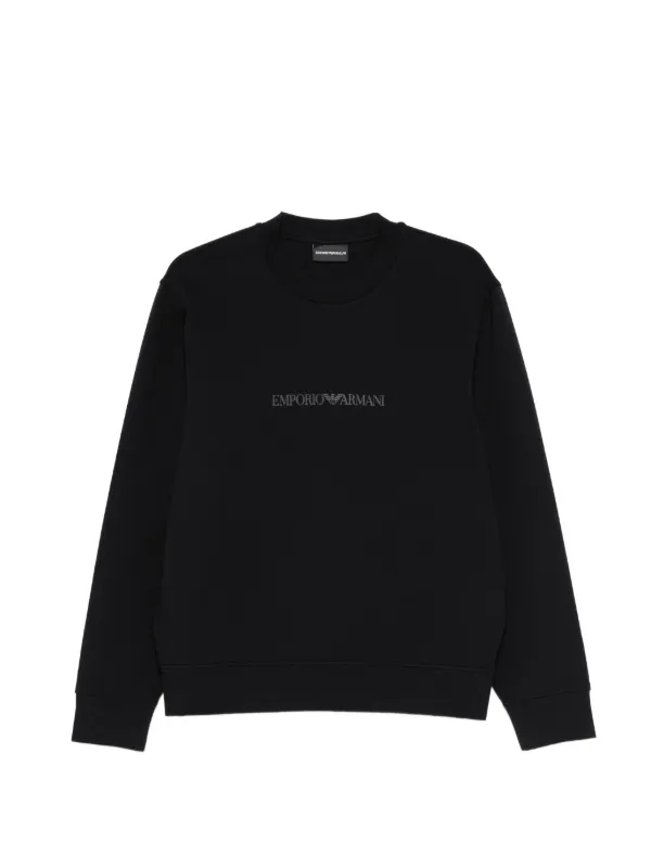 Emporio Armani ロゴ スウェットシャツ | ブラック | FARFETCH JP