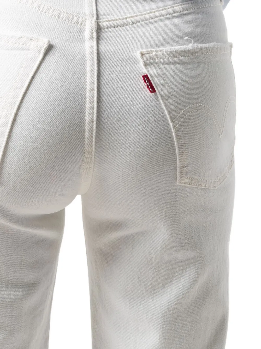 Levi's Jeans met franje Wit