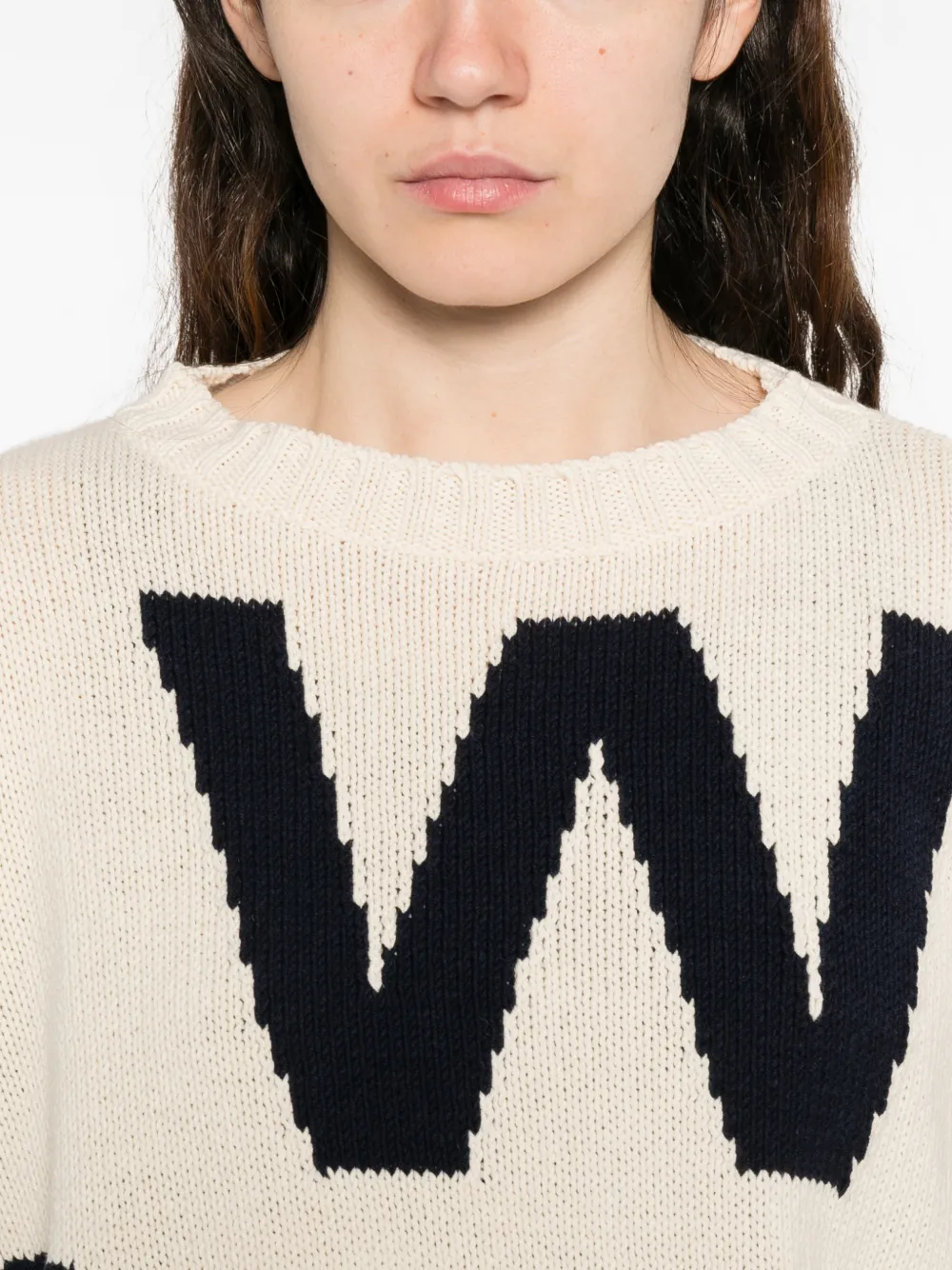 Weekend Max Mara Sweater met ronde hals Beige