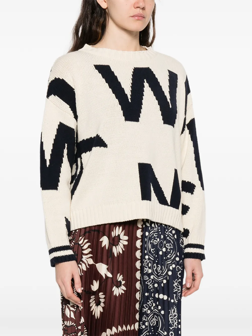  Weekend Max Mara Long-sleeve Crew-neck Sweater - Neutrals 