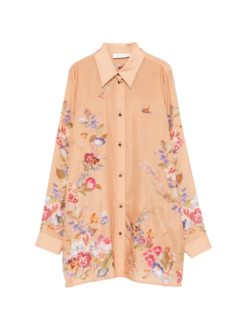ZIMMERMANN Patience floral shirt - Nude