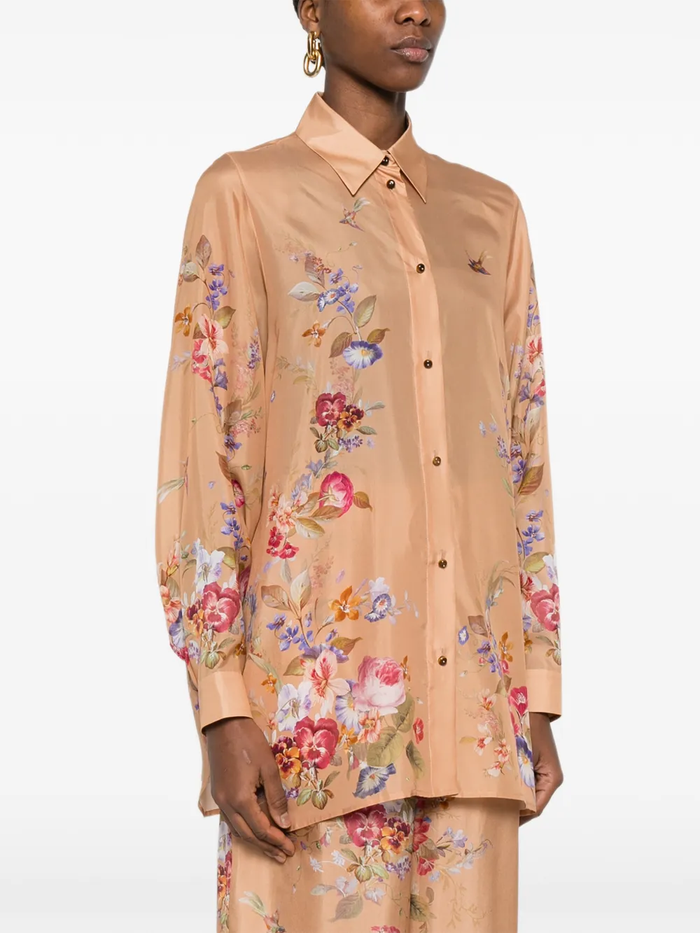  Zimmermann Patience Floral Shirt - Neutrals 
